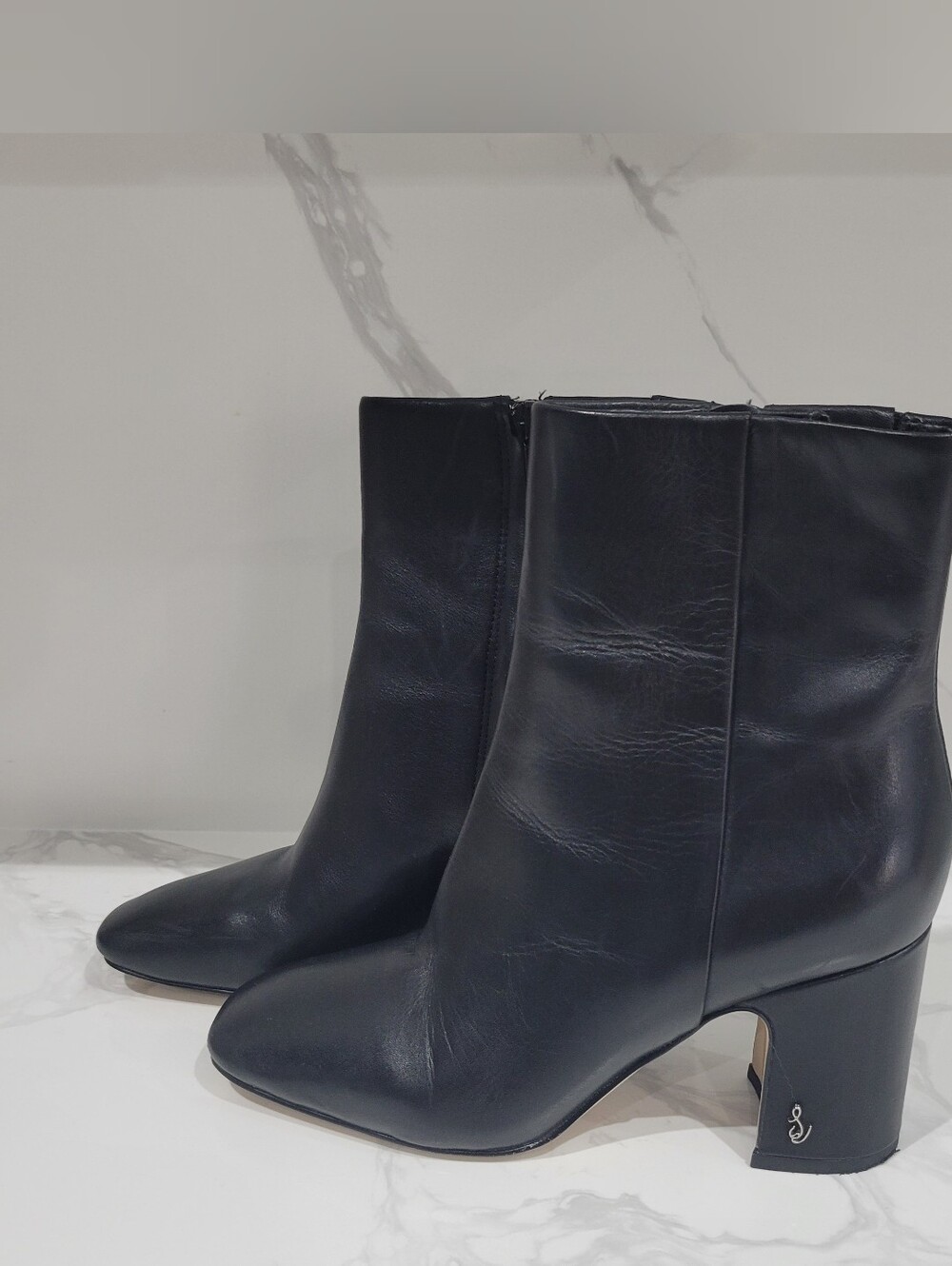 Sam Edelman Women's Fawn Ankle Boots in black leather